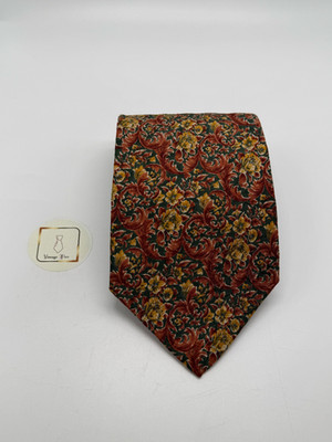 Givenchy Blumen Krawatte - 100% Seide - tadelloser Zustand - Luxus Vintage