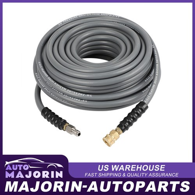 #ad 3 8quot; 4200 psi Hot Water Rubber Pressure Washer Hose 100ft Gray Brand New $109.24