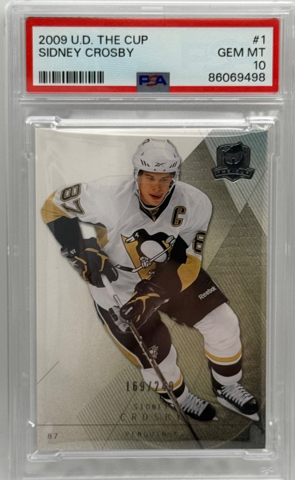 2009-10 UD The Cup Sidney Crosby #1 /249 Penguins PSA 10 POP 1