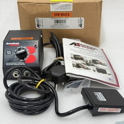 AMERICAN BEAUTY 105A3-220-G 100W RESISTANCE SOLDERING POWER UNIT W/ FOOTSWITCH