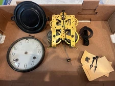 New Haven Time & Strike Clock Movement Dial Bezel Gong Hands Back Door