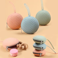 Baby Pacifier Case Silicone Travel Soother Box Zipper Portable Storage Holder