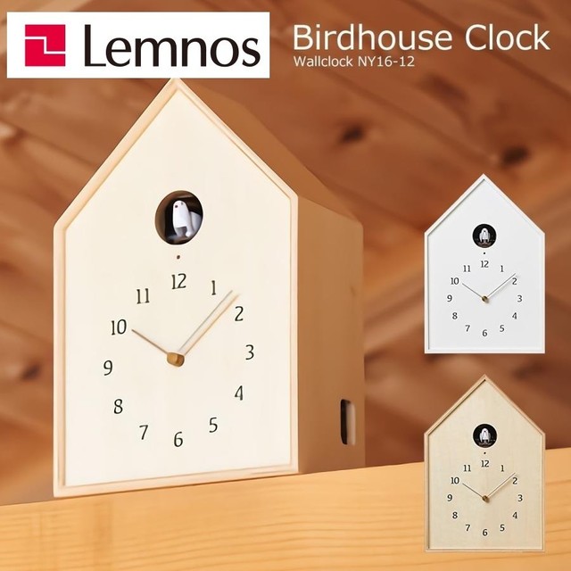 Lemnos Wall Clock Birdhouse Clock NY16-12 NT Cuckoo clock NEW!!