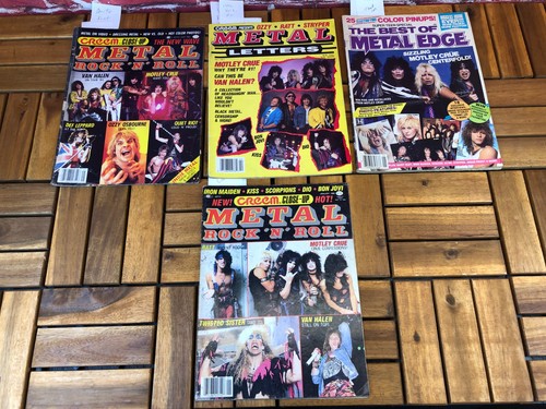 1980er - OZZY OSBOURNE Pinups 4 Magazine METAL ROCK 'N ROLL CREEM CLOSE-UP