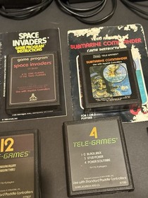 Original Atari 2600 Console, Joystick, Paddles, 7 Games CX2600A, paperwork, more