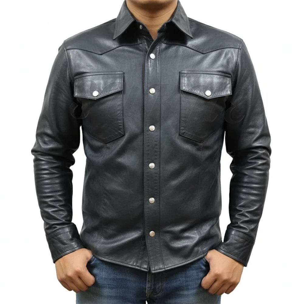 Leather Short Sleeve Regular Fit Dress Shirts for Men for sale | eBay Leather Short Sleeve Regular Fit Dress Shirts for Men for sale | eBay