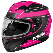 Castle X Youth CX360 Atlas Full Face Snow Helmet Matte Pink Glo - Medium