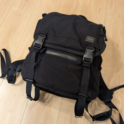 #ad #ad PORTER Yoshida KLUNKERZ Daypack S Backpack Rucksack Black 568 08173 Pre owned $160.22