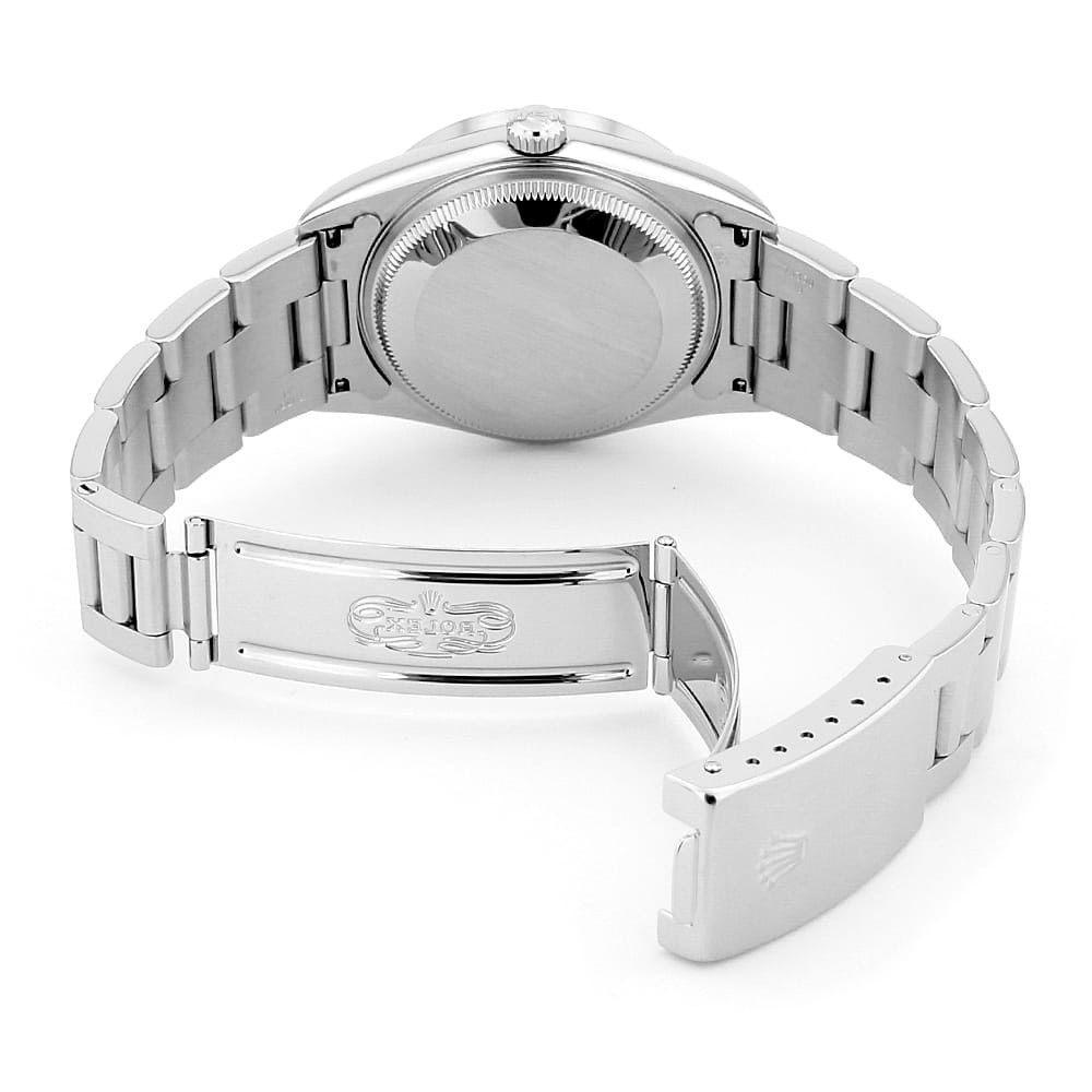 ROLEX Oyster Perpetual Date 15210 black bar K Number second hand mens image 5