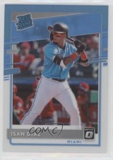 2020 Panini Donruss Optic Retail Carolina Blue & White Prizm Isan Diaz #48 n1u