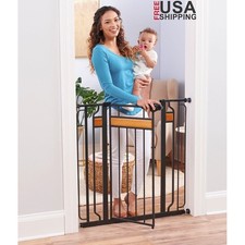Extra Tall Baby Safety Gate Walk Thru Adjustable Pressure Mount Durable Pets New