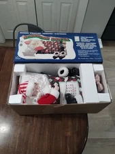 Vintage Telco Motion-ettes SLEEPING SANTA Animated Snoring whistling In Bed 1992