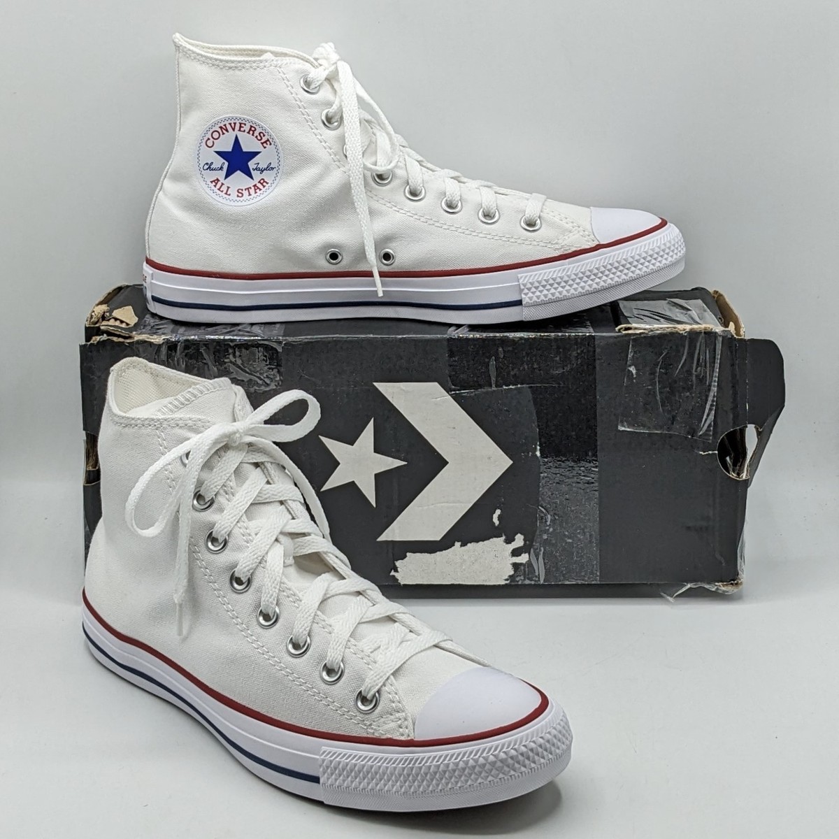 Converse All Star High Tops Men's Canvas Basketball Sneaker [Optical White]  US