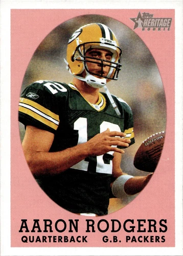 2005 Topps Heritage Football Rookie #344: Aaron Rodgers Base