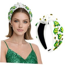 St Patricks Day Headband - St Patricks Day Accessories - Shamrock Head Boppers