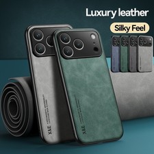For iPhone 17 Pro Max/17Pro/Air Shockproof Magnetic Luxury Leather Mag Safe Case
