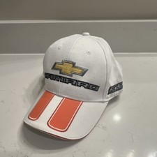Ralph White Auto Apparel Chevy Camero Baseball Cap Orange Stripe
