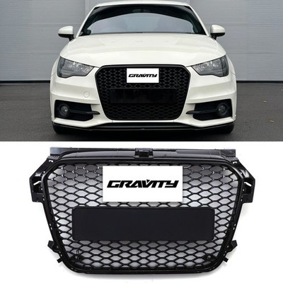 KÜHLERGRILL UPGRADE RS-LOOK WABENGRILL HOCHGLANZSCHWARZ FÜR AUDI A1 8X 2011-2015