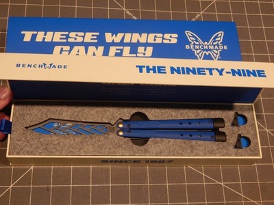 NEW Benchmade Necron TRAINER Bali Song 99T 440C Blue Class