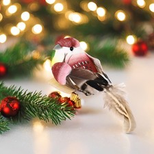 Clip on Feather Foam Birds Artificial Feathers Birds Christmas Tree Photograph T