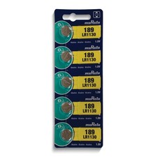 Pkg/5 Type LR1130 MuRata Alkaline Battery Tear Strip QSWB1130