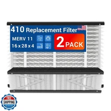Aprilaire 410 Replacement Filter 16x25x4 MERV 11, 2 Pack for 1410/1610 HVAC