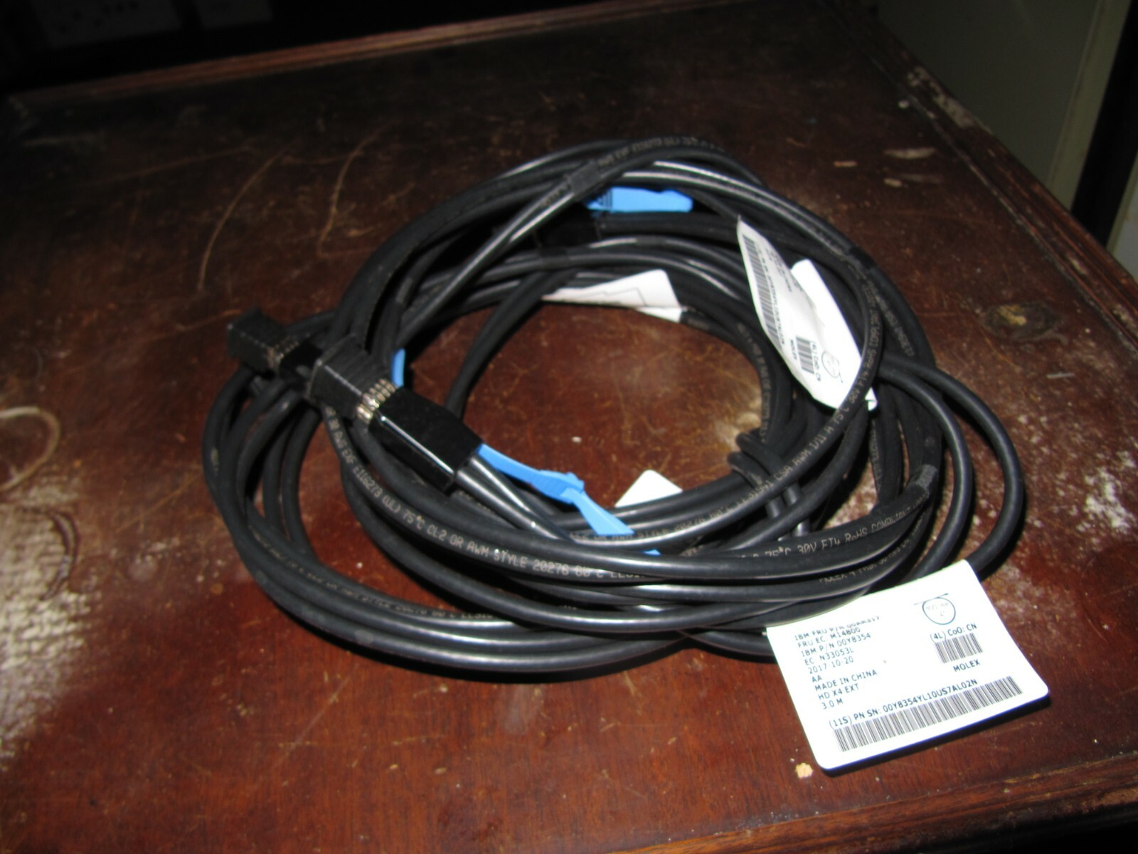 Ibm 00e6287 Ecc0 Sas Aa Cable Hd X4 Ext For Sale Online Ebay