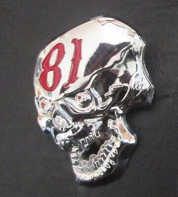 Details about    Pin Badge Metal Skull Outlaws 81 Night Angels Nomads Hells Patch on bikers vest 