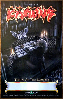 EXODUS Tempo of the Damned Ltd Ed New RARE Tour Poster +BONUS