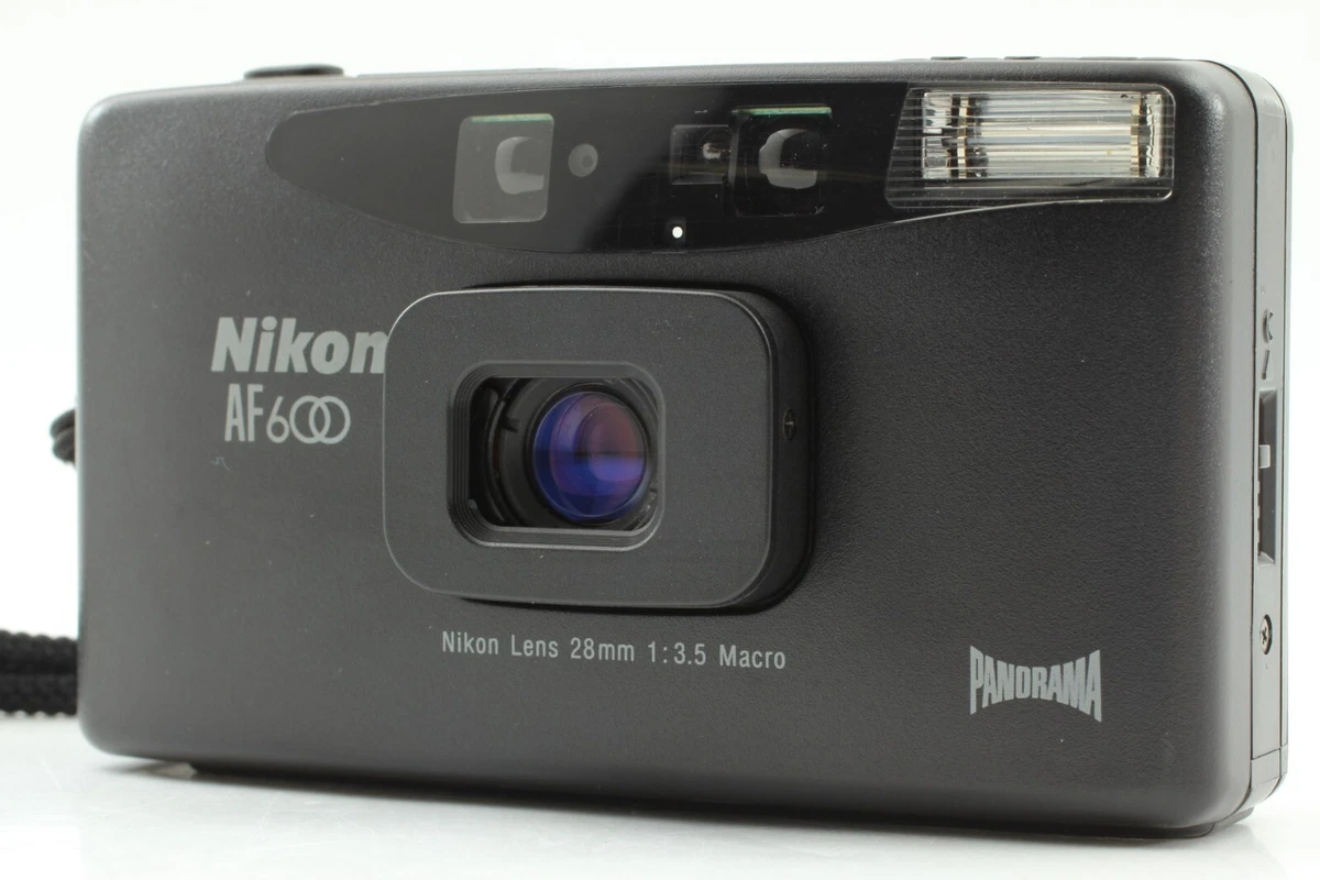 TOP MINT w Strap Nikon AF600 Black Panorama 35mm Point Shoot Film Camera JAPAN