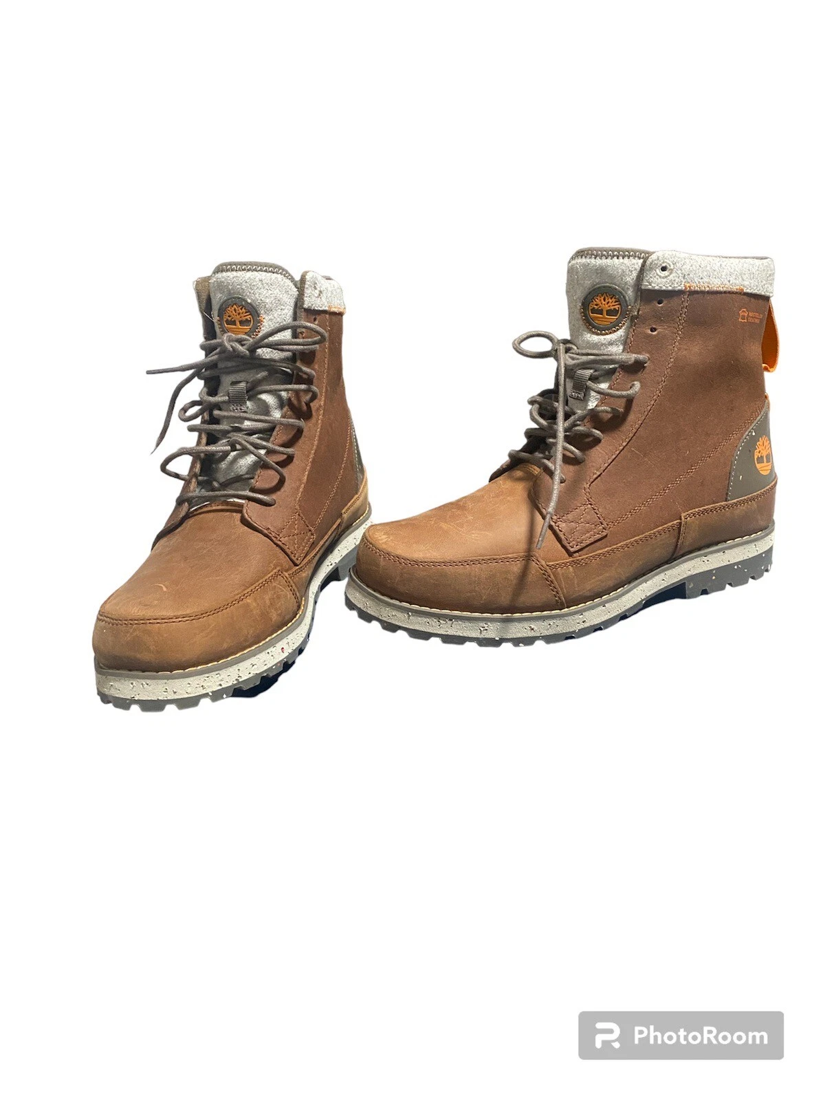 Timberland Men's TIMBERCYCLE EK+ Brown Recycled Leather Boots Size 8.5