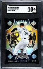 2019 Panini Crusade #4 Michael Kopech SILVER PRIZM SGC 10 GEM MINT RC