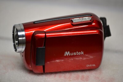 MUSTEK MODEL 5V518L DIGITAL VIDEO CAMERA CANDY APPLE RED NOT TESTED