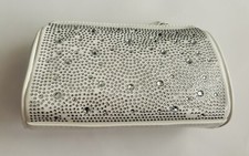 New White Steve Madden Clutch Make Up Bag iPhone Case Rhinestones Cambodia