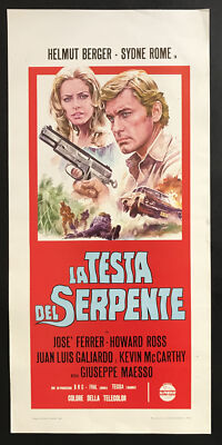 CINEMA-locandina-poster LA TESTA DEL SERPENTE Berger Rome MAESSO