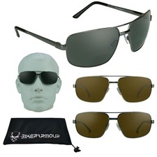 Aviator Polarized Bifocal Reading Sunglasses Sun Reader Big Tall Wide Large FIt