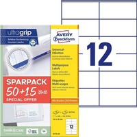 Avery Zweckform 6175-65 Adressaufkleber (600 Plus 180 Klebeetiketten Extra, 105X