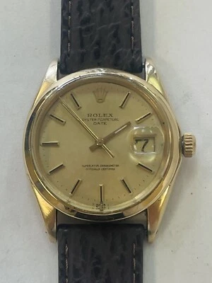 Rolex 1503 Vintage Oyster Perpetual Date 14k Gold Automatik 60er Jahre - Bild 1 von 4