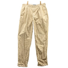 Vintage Polo Ralph Lauren Pants 35x32 Beige Hammond Corduroy Pleated Cuffed Men