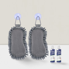 Shag Dry Eraser 2 Pack Microfiber with Whiteboard Cleaner for Classroom Office