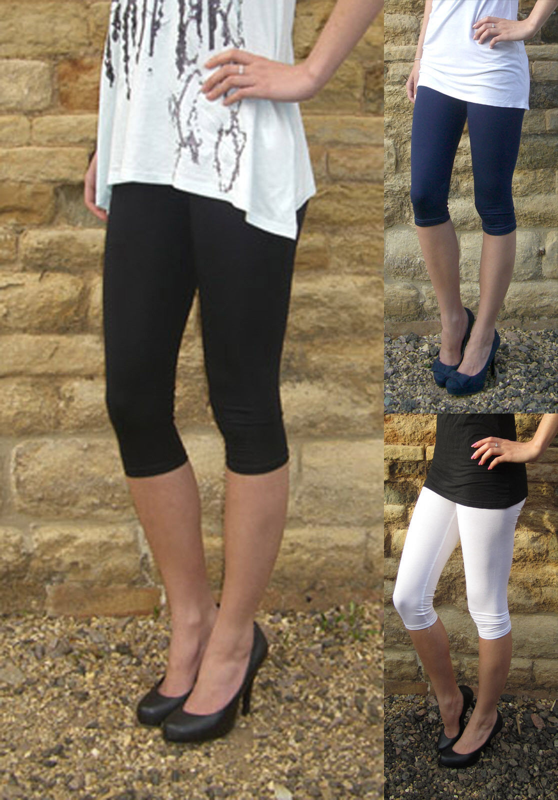 Solid Knee Length Short Spandex Yoga Leggings 3 Pack – Glass House Apparel-mncb.edu.vn