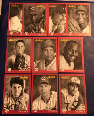 1991 Donruss Studio CINCINNATI REDS Complete Team Set 10 LARKIN,ERIC DAVIS Hot $
