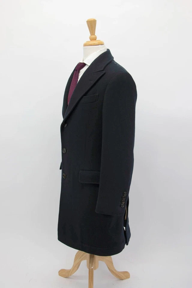 NWT$5295 Brunello Cucinelli Men 100% Virgin Wool Logo Overcoat Size46/ 36US A252 - Image 3 of 4