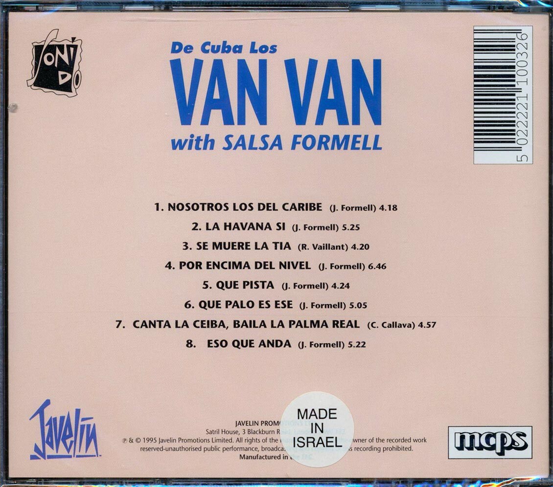 ファン・フォルメル・イ・ロス・バン・バン  Los van van CD 20枚 tim cuba » Blog Archive » LOS VAN VAN / LA FANTASIA