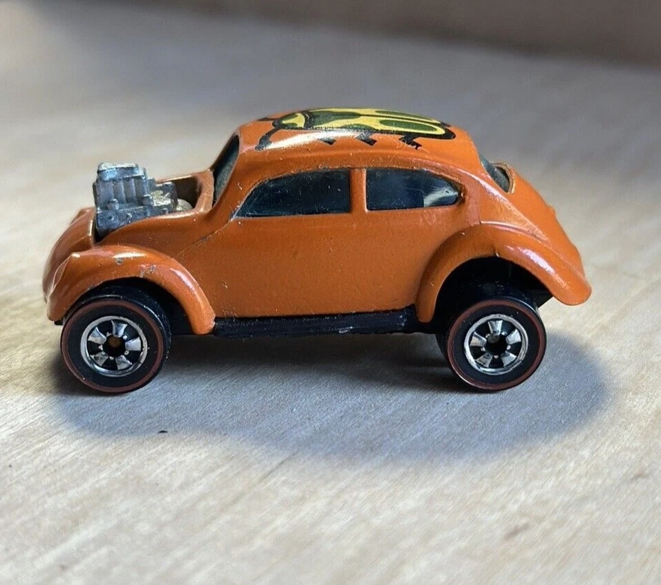 Volkswagen WTP naranja personalizado Hot Wheels Redline 1974 con Bug Tampo como nuevo Foto 3 de 4