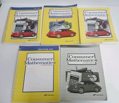 Abeka Consumer Mathematics in Christian Perspective Curriculum Homeschool