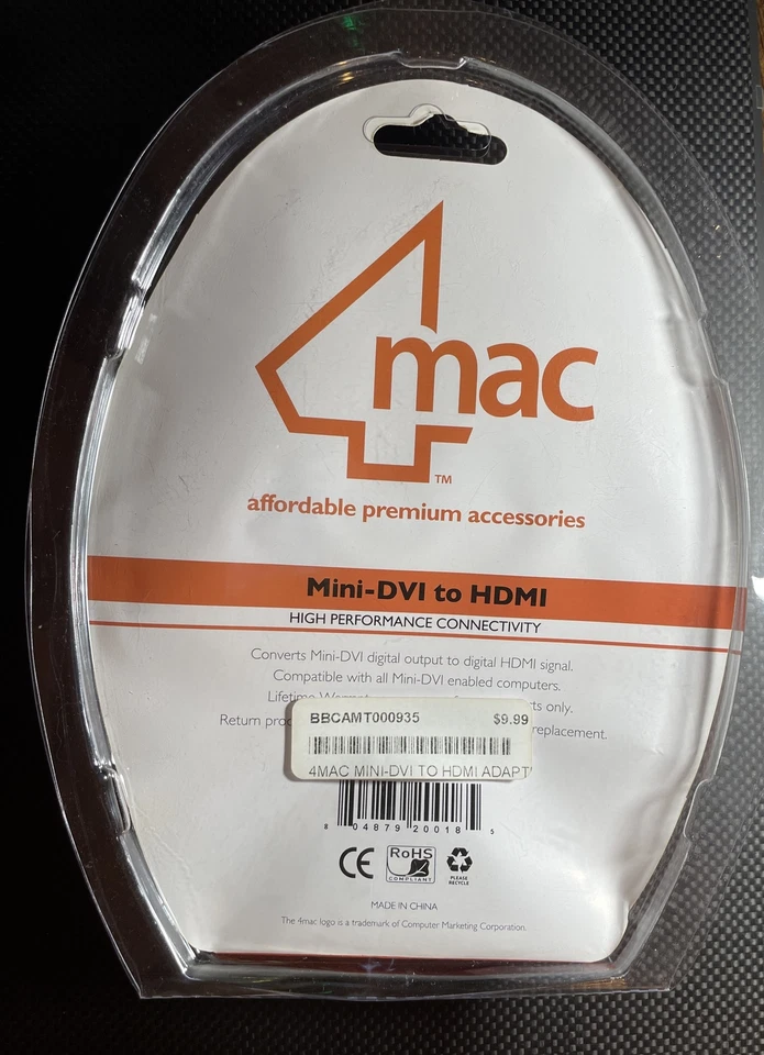 4MAC Mini-DVI To HDMI Display Adapter - Compatible W/ Mini-DVI Enabled Computers - Image 2 of 4