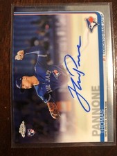 Thomas Pannone 2019 Topps Chrome Rookie Auto Toronto Blue Jays