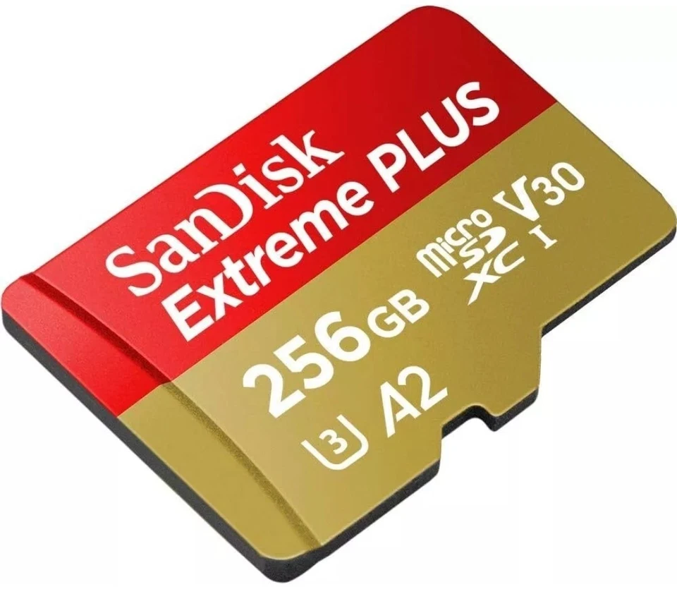 Sandisk Extreme micro SD Memory Card - 256 Gb Capacity - V30 UHS-I U3 A2 - Image 2 of 2