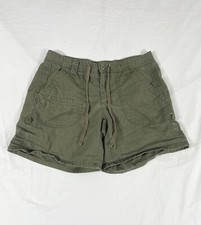 Tommy Hilfiger Women Green Cargo Shorts Size 6